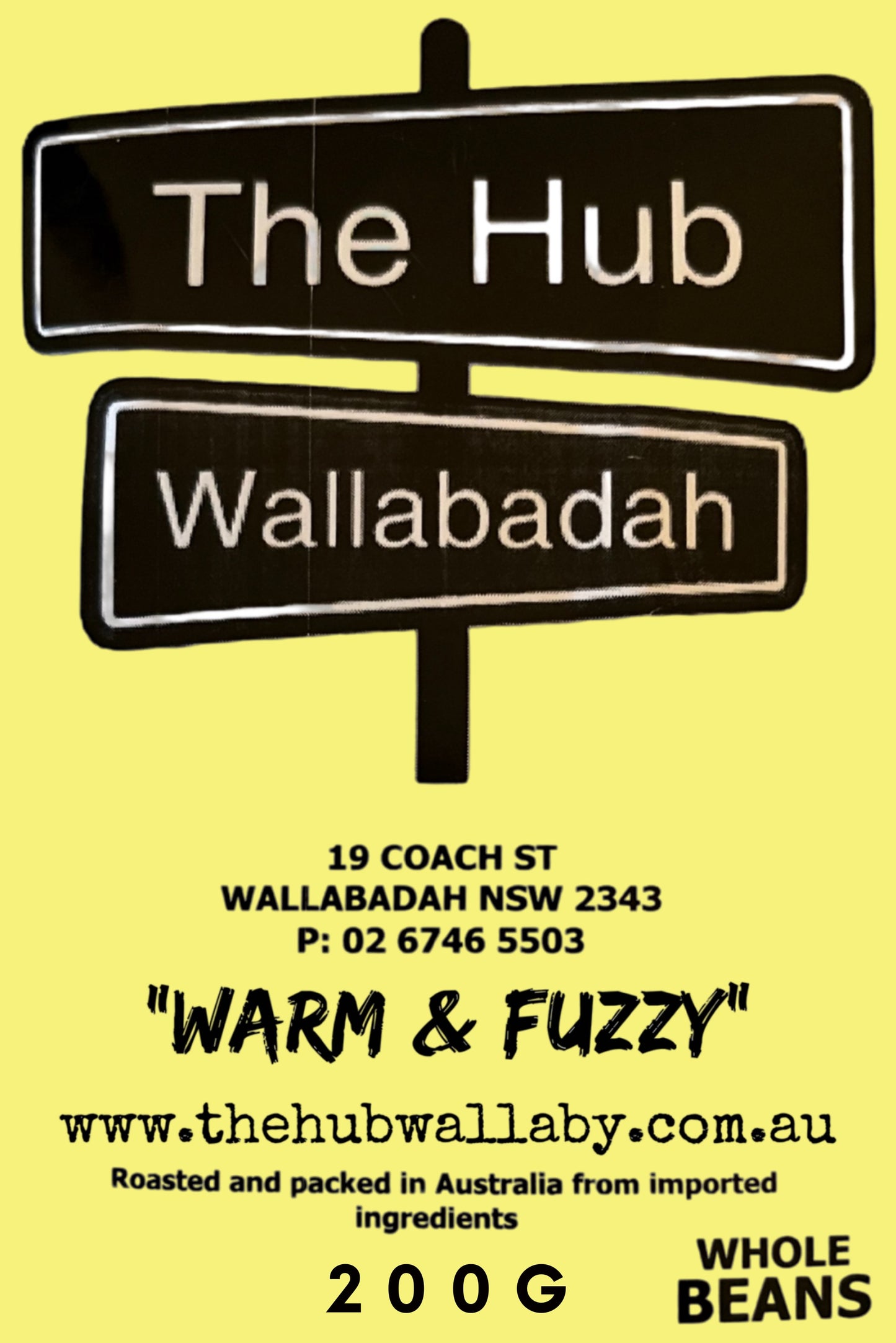 The Hub Wallabadah "Warm and Fuzzy" Coffee Blend