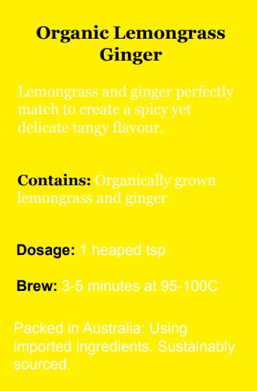 Organic Lemongrass Ginger